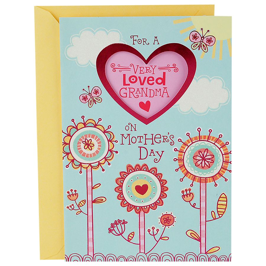 Hallmark Mother's Day Card for Grandmother from Kids (Very Loved Grandma Sticker)