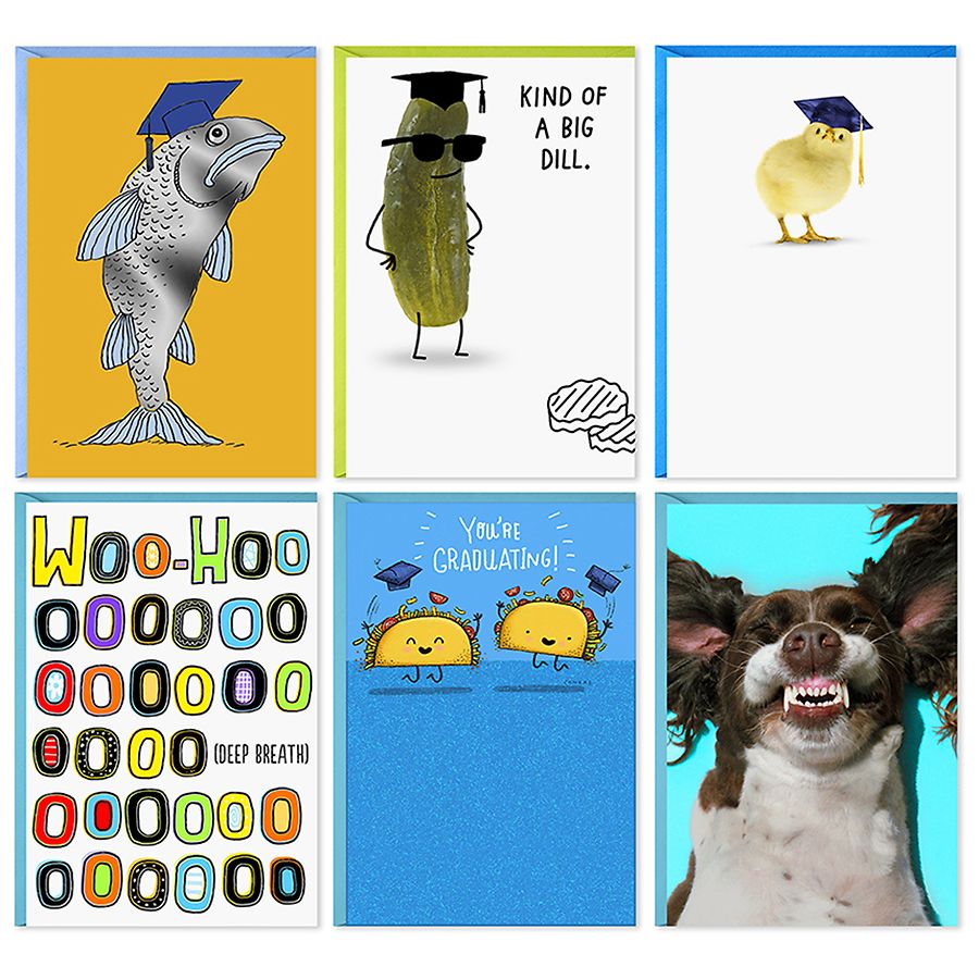 Hallmark Shoebox Funny Graduation Cards Assorted (Cards with Envelopes)