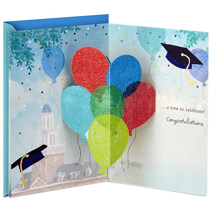 Hallmark Paper Wonder Pop Up Graduation Card (A Time to Celebrate)