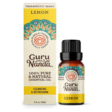 GuruNanda Essential Oil Lemon - 0.5 oz