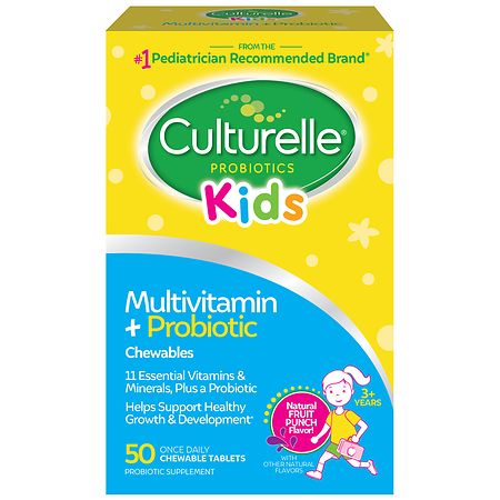 Culturelle Kids Complete Multivitamin Chewable Tablets Natural Fruit Punch - 50.0 ea Culturelle Kids Complete Multivitamin Chewable Tablets Natural Fruit Punch - 50.0 ea