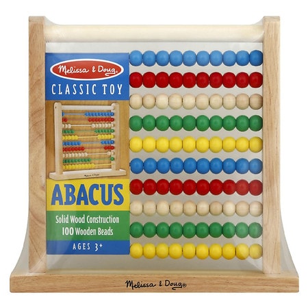 Wooden Kids Toy Bead Abacus Counting Number Frame Educational Maths Learning YD 