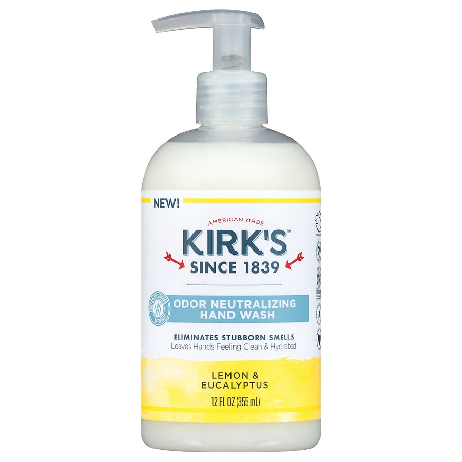 Kirk's Odor Neutralizing Hydrating Hand Soap Lemon & Eucalyptus