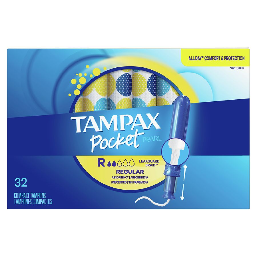 Tampax Compact Tampons Regular Absorbency Unscented Regular Absorbency Walgreens