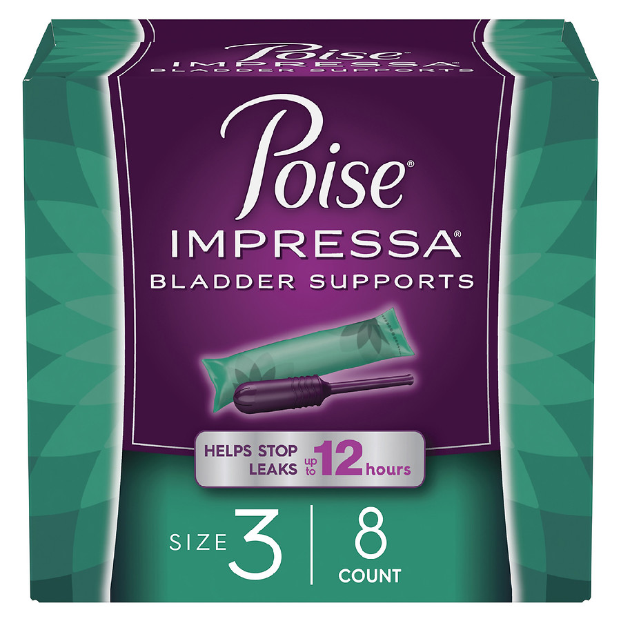 Poise Impressa Incontinence Bladder Supports for Bladder Control, Size 3