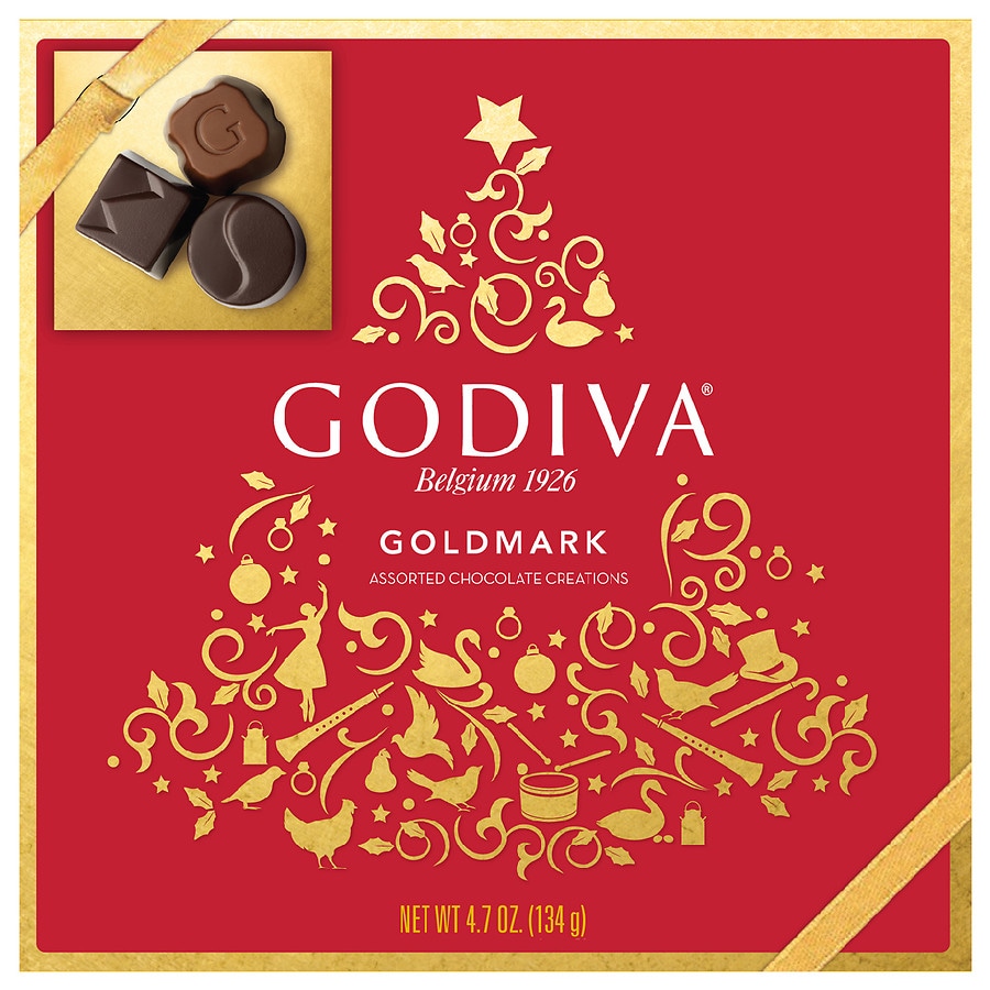 Godiva Holiday Chocolates Gift Box Assorted, 11 pieces