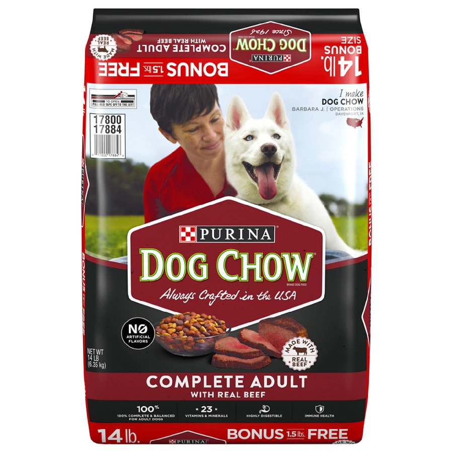 Dog Chow Complete Adult with Real Beef Dog Food Beef
