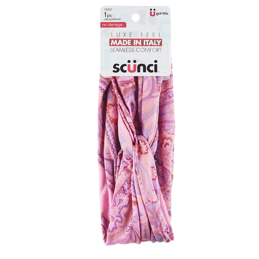  Scunci Knit Twisted Headwrap Pink Boho 