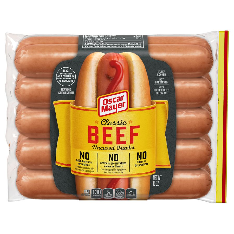 Oscar Mayer Classic Beef Uncured Franks Walgreens