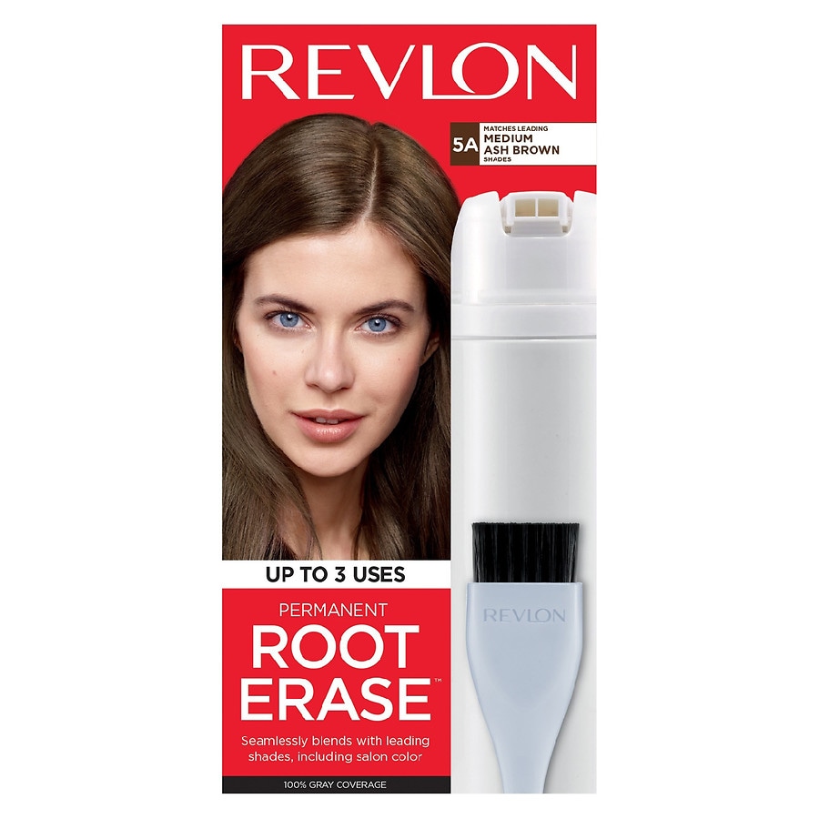 Revlon Root Erase Hair Color and Root Touch Up, Medium Ash Brown, Medium Ash Brown 5A