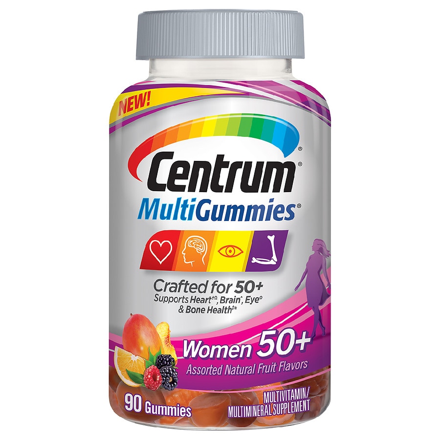  Centrum Women 50+, MultiGummies Multivitamin Supplement 