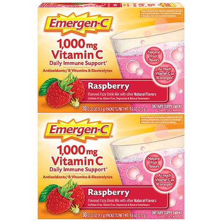 Emergen-C Dietary Supplement Fizzy Drink Mix With 1000mg Vitamin C - 0.33 oz x 60 pack Emergen-C Dietary Supplement Fizzy Drink Mix With 1000mg Vitamin C - 0.33 oz x 60 pack