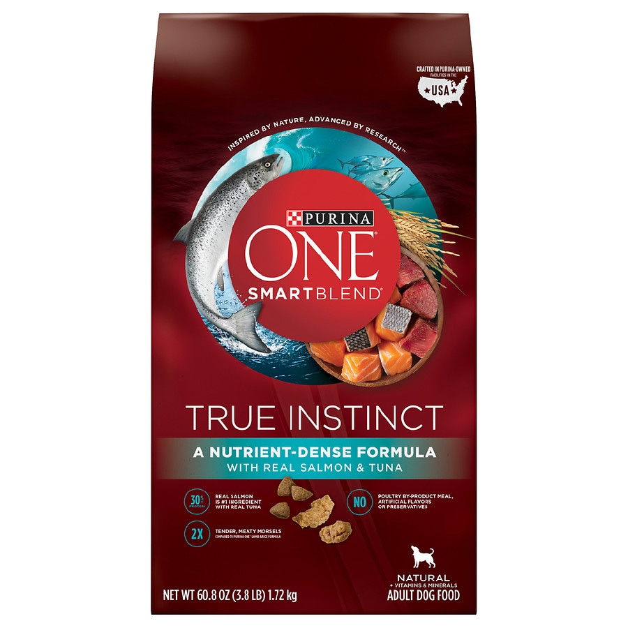  Purina One Smart Blend True Instinct Dog Food Salmon & Tuna 