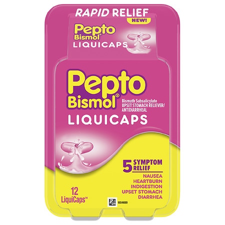 UPC 301490001738 product image for Pepto-Bismol LiquiCaps Rapid Relief from Nausea, Heartburn, Indigestion - 12.0 e | upcitemdb.com