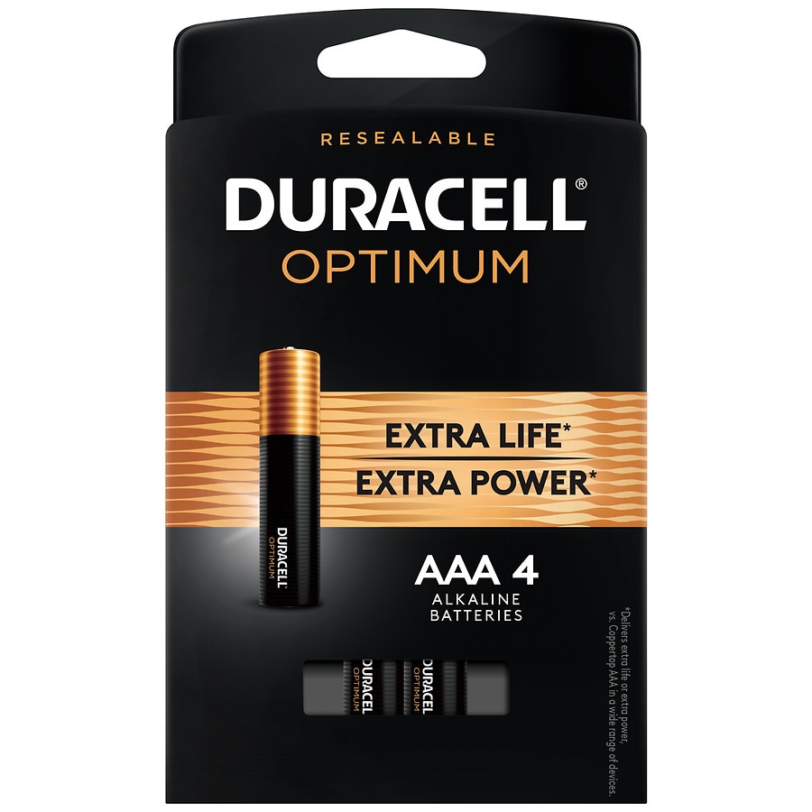 Duracell Optimum 1.5V Alkaline AAA Batteries Copper & Black, Copper & Black