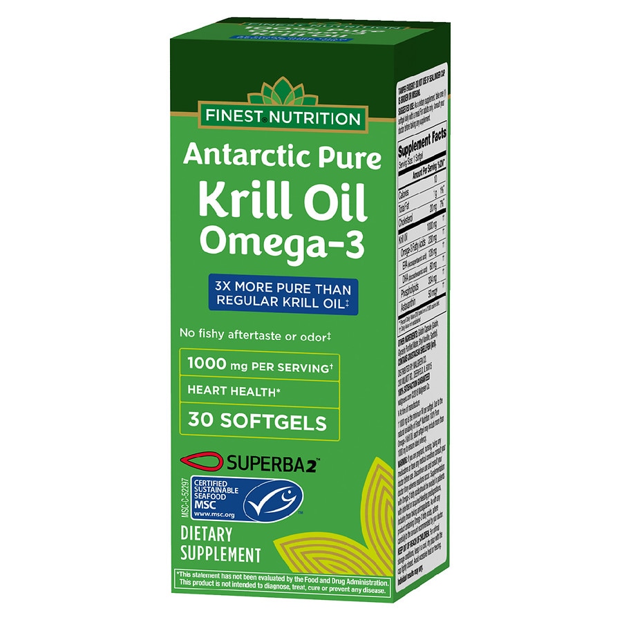  Finest Nutrition Antarctic Pure Omega-3 Krill Oil 