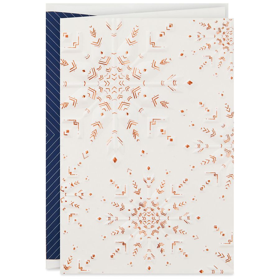 Hallmark Signature Holiday Boxed Cards, Embossed Snowflake