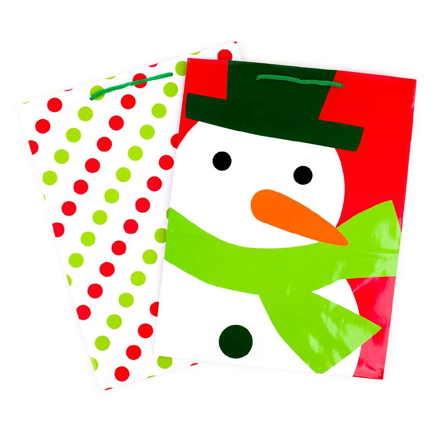 Chrismas Snowman Doll Shape Fruit Bags Christmas Eve Decoration Bags Gifts 
