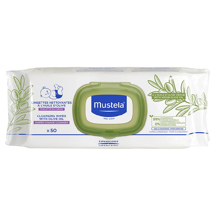  Mustela Cleansing Wipes with Olive Oil 