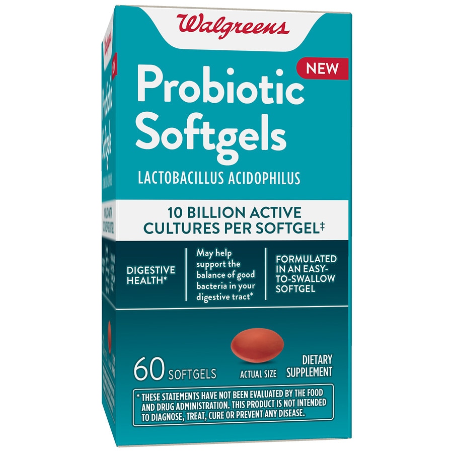  Walgreens Probiotic Softgel 