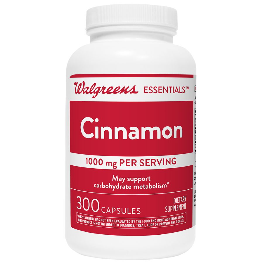  Walgreens Walgreens Essential Cinnamon 1000mg Capsule 