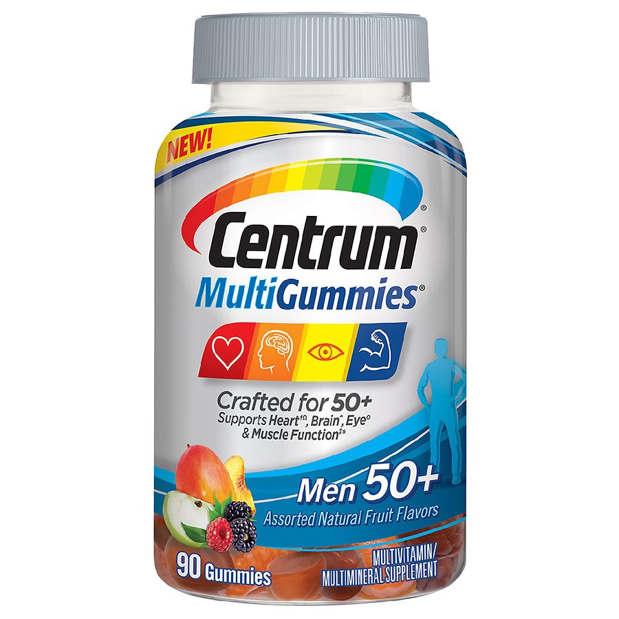  Centrum Mens 50+, MultiGummies Multivitamin Supplement Gummies 