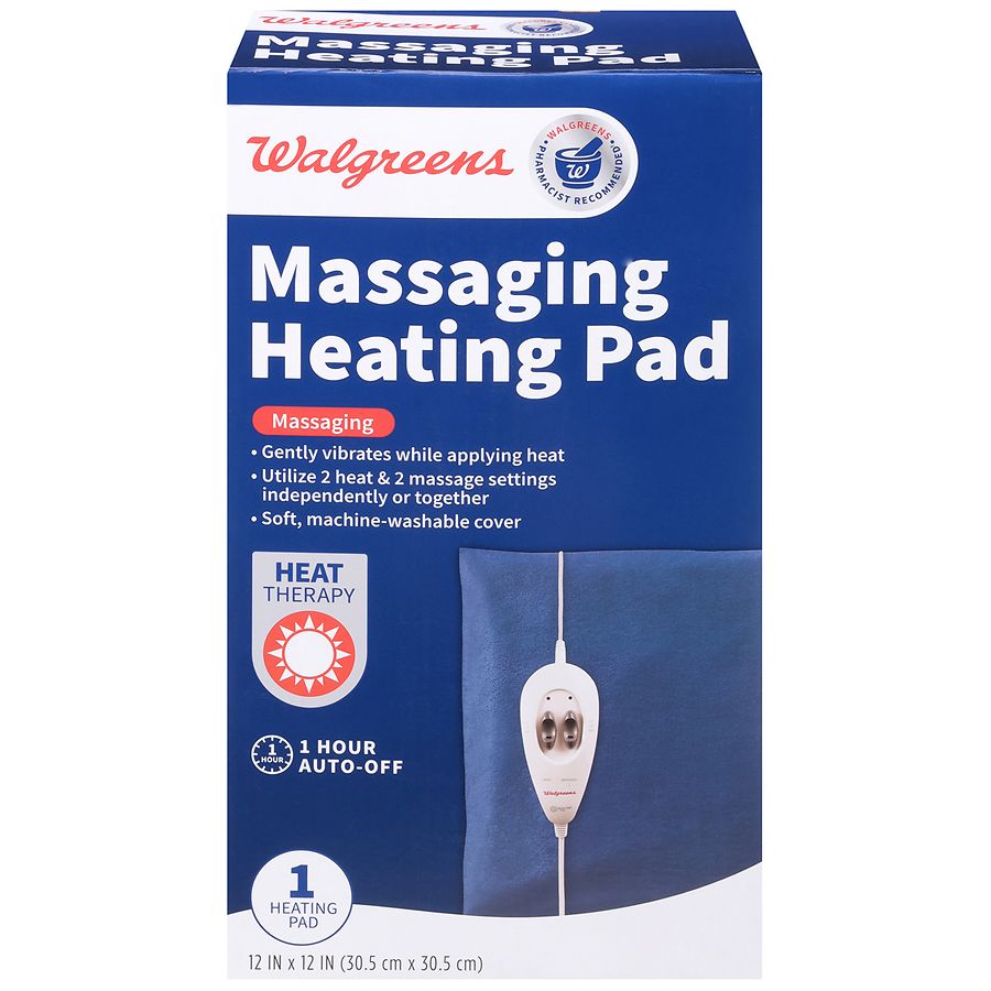 massaging heating pad for neck and shoulders