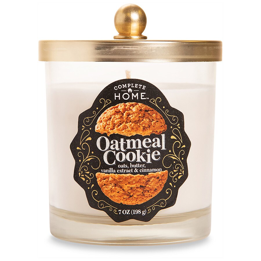  Complete Home Candle Oatmeal Cookie, 7 oz 