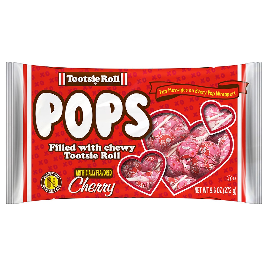 Tootsie Roll Valentine's Lollipops