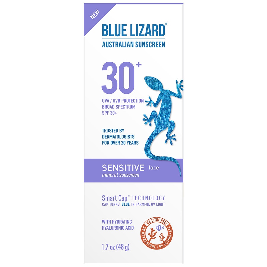 Blue Lizard Australian Sunscreen Sensitive Face 30+SPF