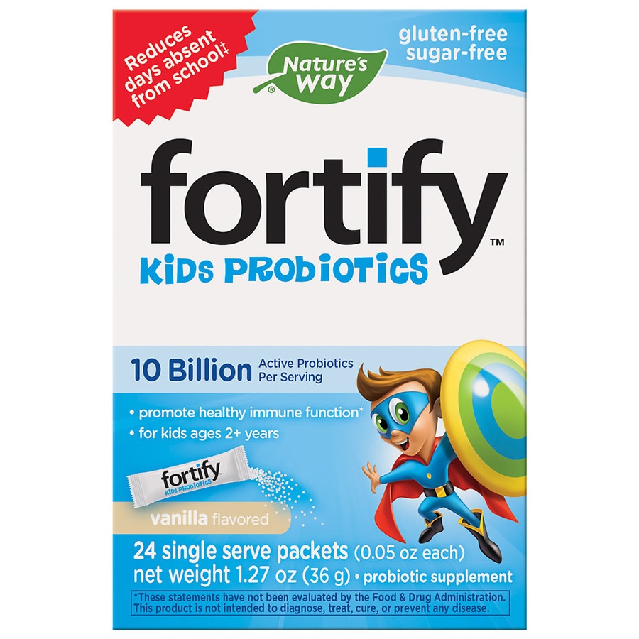  Nature's Way Fortify Kids Probiotics Powder Stick Packs 