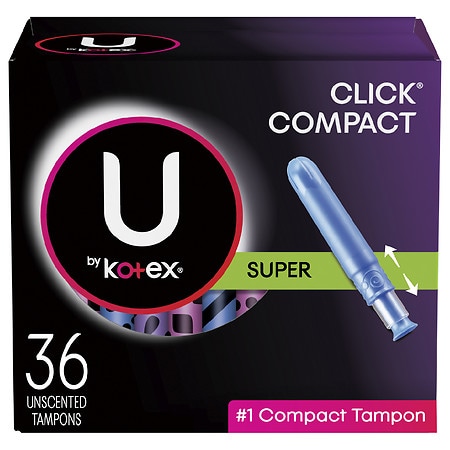 UPC 036000490305 product image for U by Kotex Click Super Compact Tampons - 36.0 ea | upcitemdb.com