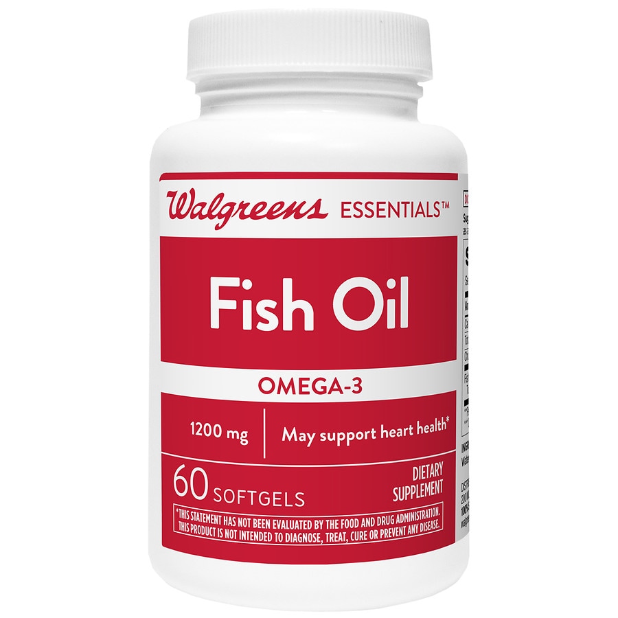  Walgreens Essential Fish Oil 1200mg Softgel 