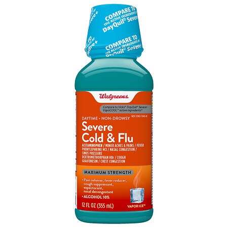 Walgreens Dm Cold Flu Severe Day Menthol Vapor Ice
