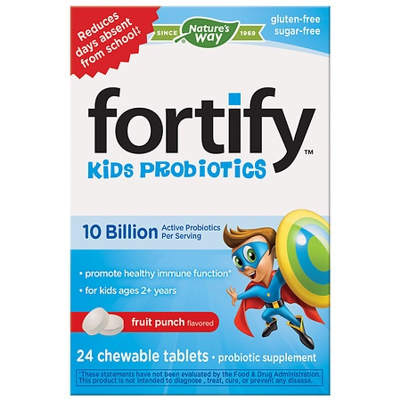 UPC 033674123430 product image for Nature's Way Fortify Kids Probiotic Chewable Tablets - 24.0 ea | upcitemdb.com