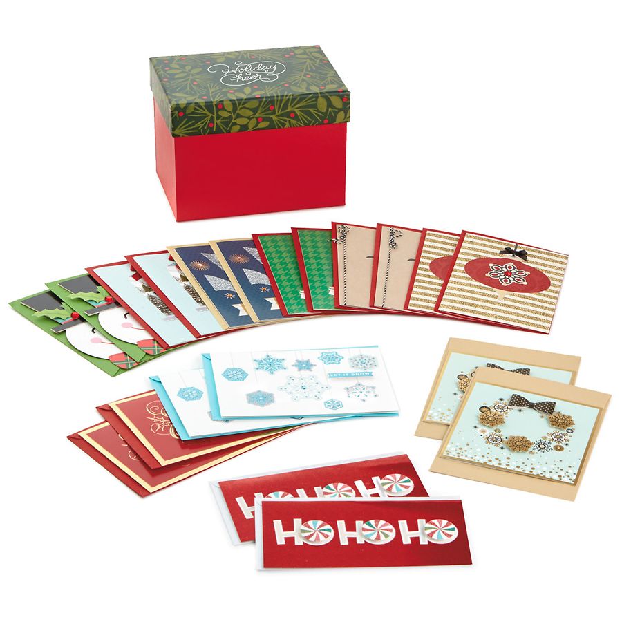 Hallmark Boxed Handmade Christmas Cards Assortment Holiday Greetings |  Walgreens