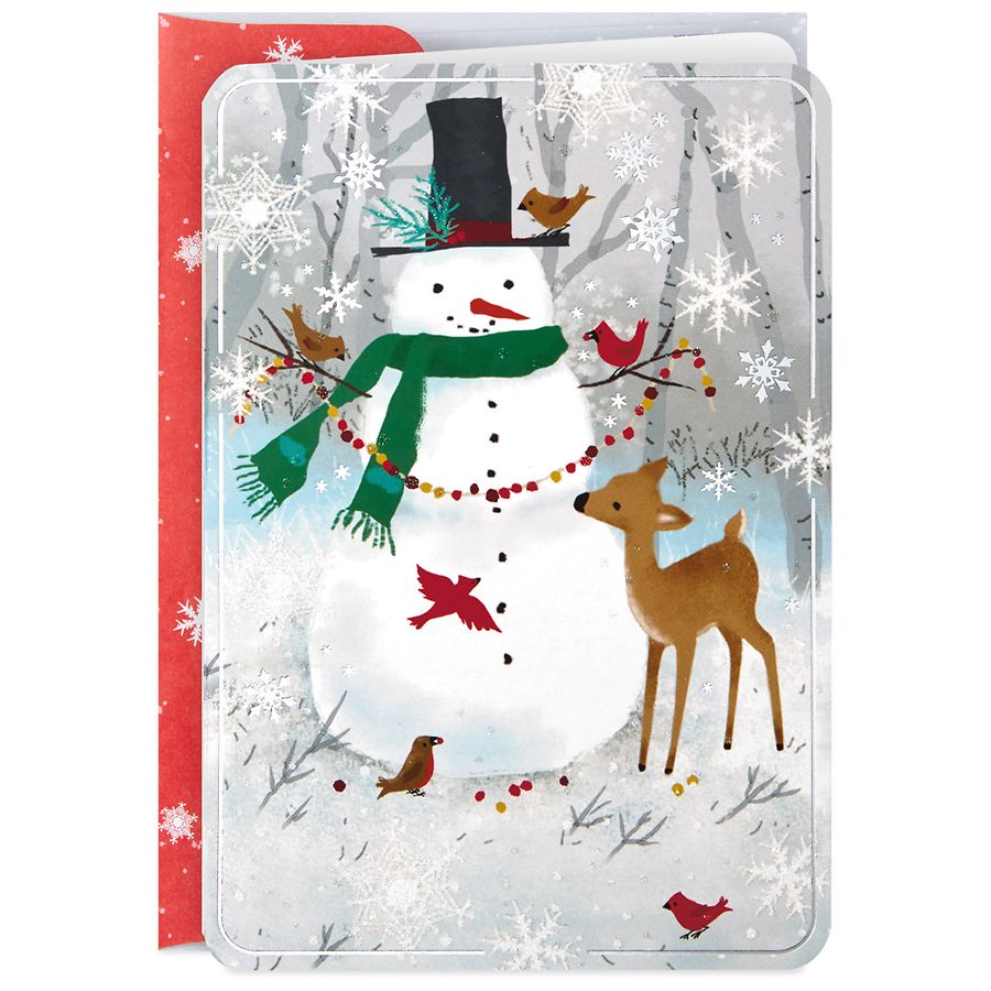 Hallmark Holiday Boxed Cards, Snowman & Reindeer