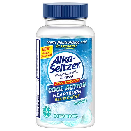 UPC 016500580829 product image for Alka-Seltzer Cool Action Extra Strength Heartburn Reliefchews Cool Mint - 30.0 e | upcitemdb.com