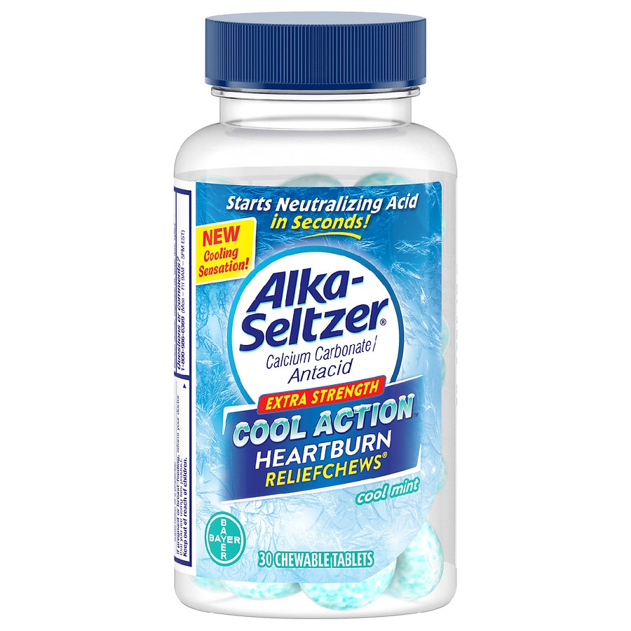  Alka-Seltzer Cool Action Extra Strength Heartburn Reliefchews Cool Mint 