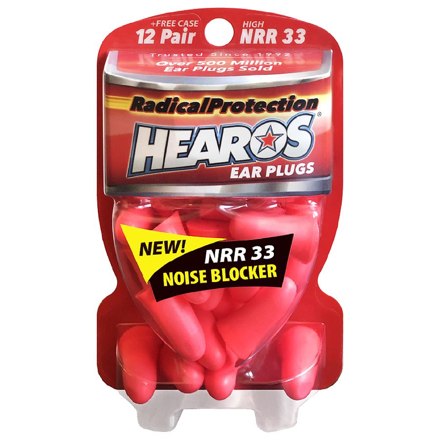 5 Pack Hearos Multi-Purpose Series Ear Plugs 2 Pair Free Case 1 Each 