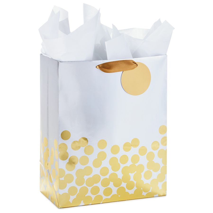 Hallmark Large Bag with Tissue for Engagements, Showers, Weddings, All Occasion