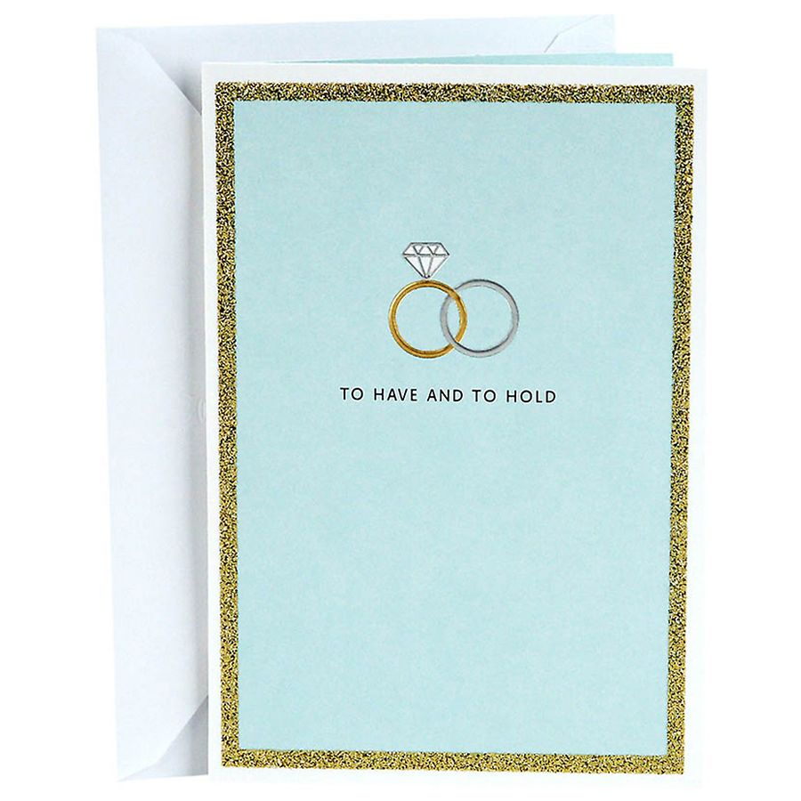 Hallmark Wedding Card (To Have and To Hold Wedding Bands)