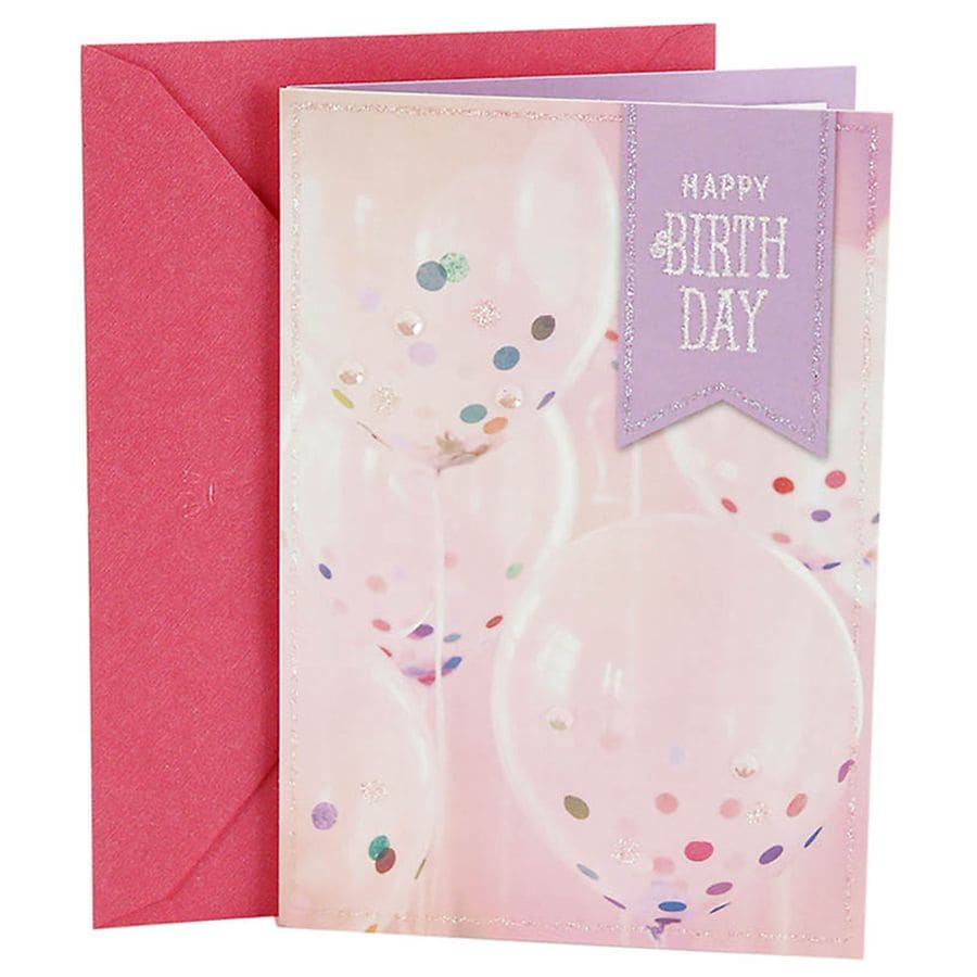 Hallmark Birthday Card (Confetti Balloons)