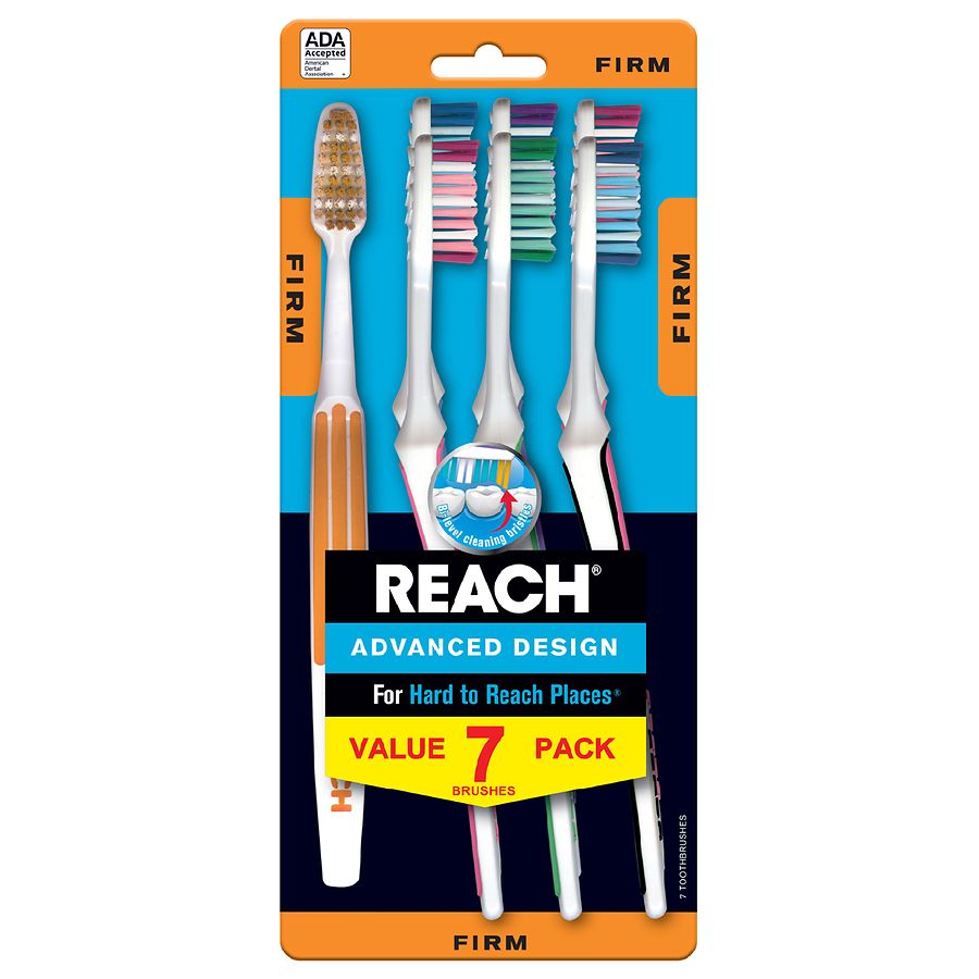 reach toothbrush with tongue cleaner
