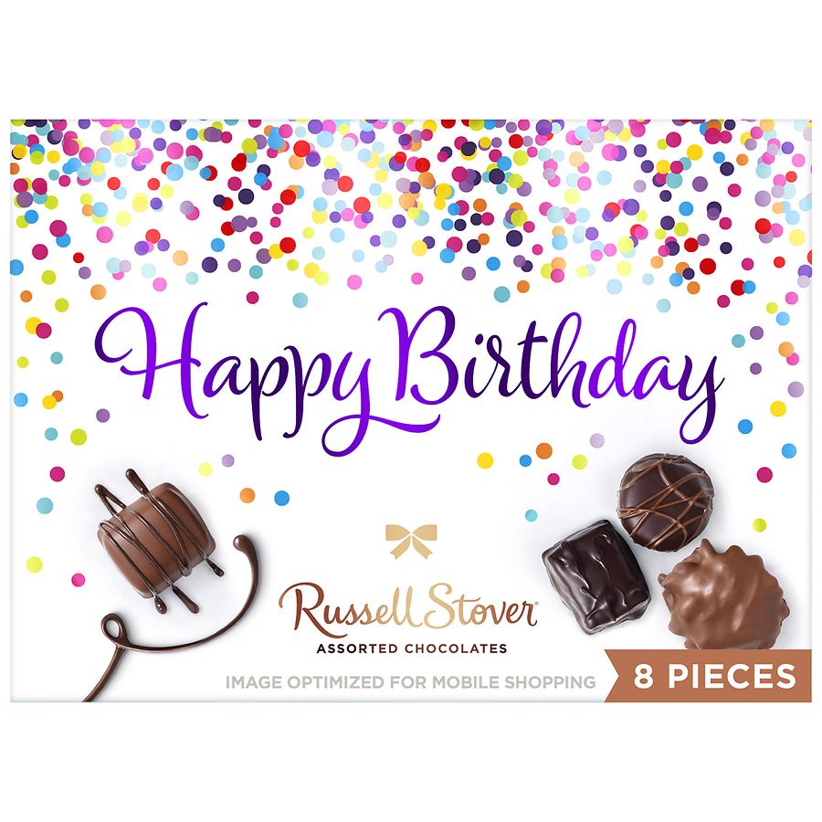  Russell Stover Happy Birthday Assorted Chocolates Box 