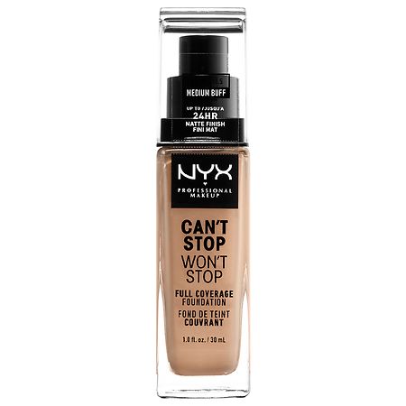 NYX Professional Makeup Can’t Stop Won’t Stop Full Coverage Foundation - 1.0 fl oz NYX Professional Makeup Can’t Stop Won’t Stop Full Coverage Foundation - 1.0 fl oz