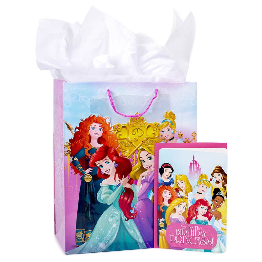 Hallmark Large Gift Bag With Birthday Card Tissue Disney