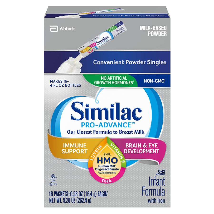 Pro-Advance Non-GMO with 2'-FL HMO Infant Formula with Iron0.58oz x 16 pack