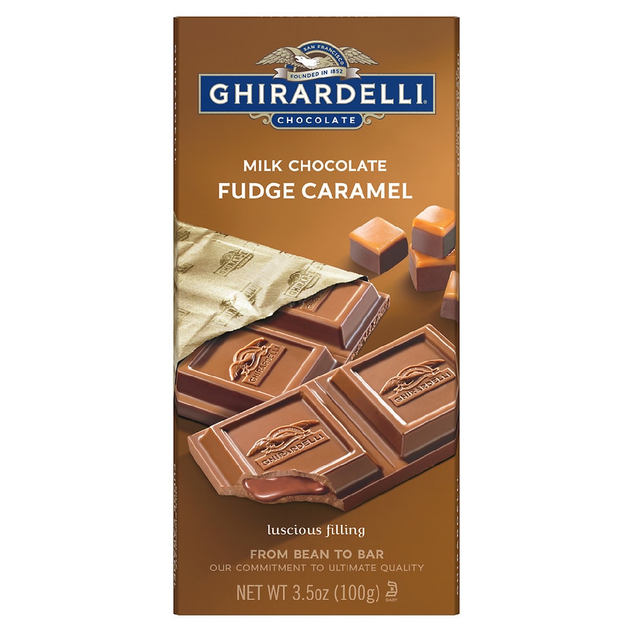  Ghirardelli Milk Chocolate Bar Fudge Caramel 