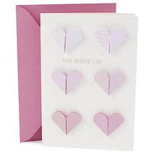 Hallmark Signature Valentine's Day Card (Pink Paper Hearts) | Walgreens